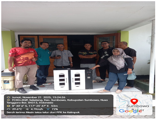 Penyerahan Mesin tetas telur