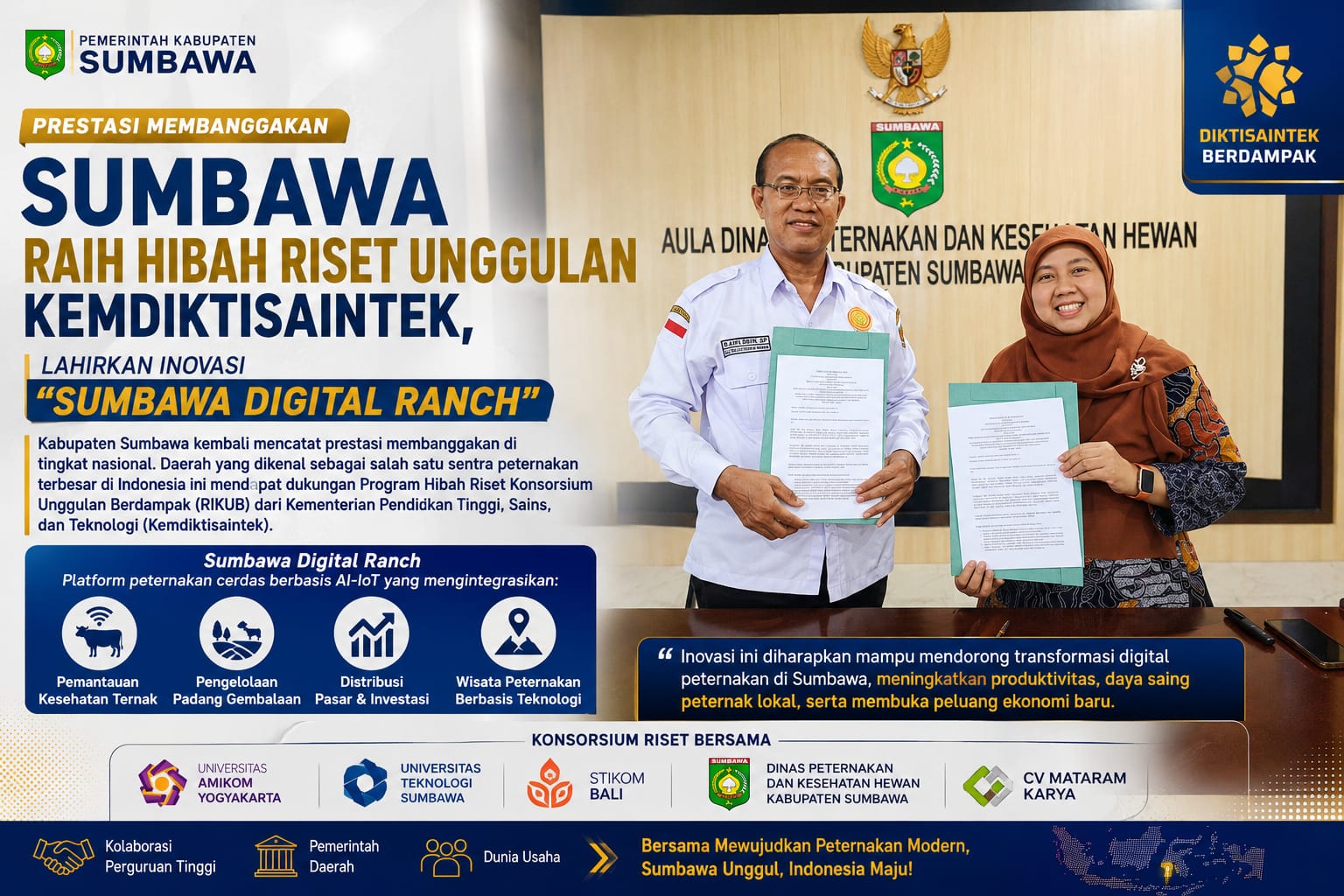 Sumbawa Digital Ranch, Inovasi Peternakan Berbasis AI dan IoT Menuju Smart Livestock Nasional